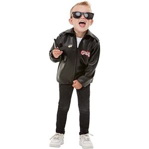 Funidelia | T-Bird jasje - Grease OFFICIËLE voor jongens Kostuum voor Kinderen, Accessoire verkleedkleding en rekwisieten voor Halloween, carnaval & feesten Maat - 10-12 jaar - Zwart