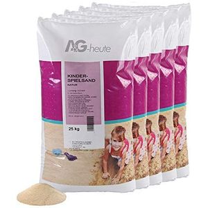 A&G-heute Min2C Speelzand, 125 kg, kwartszand voor kinderspeelzand, zandbak, decoratief zand, getest gezeefd, fijn beige kwaliteit