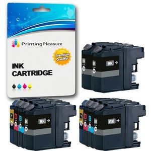 Printing Pleasure 10 Compatibele LC-127XL LC-125XL Inkt Cartridges Vervanging voor DCP-J152W DCP-J4110DW MFC-J470DW MFC-J650DW MFC-J870DW MFC-J4410DW J4510DW J6520DW J6920DW - Hoge Capaciteit
