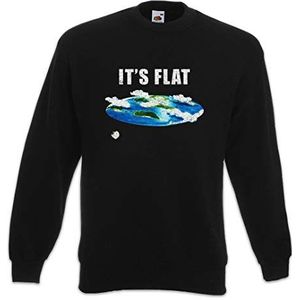 Urban Backwoods Flat Earth IV Heren Sweatshirt Pullover Sweater Zwart Maat 3XL