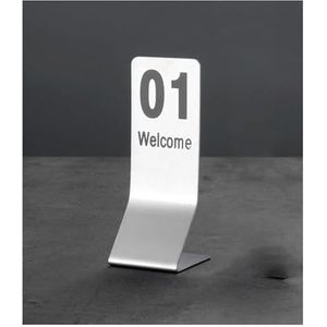 Tabelnummers, RVS tafelnummers diverse maten 5x5x14.5cm 2x2x5.7inch(71-80)