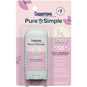 Coppertone Water BABIES Sunscreen Pure & Simple Stick Broad Spectrum SPF 50.49 oz