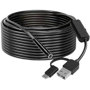 Professionele onderwater endoscopische camera met 3-in-1 interfaceverbinding en 8 LED-lampjes Waterdichte endoscoop for vissen(10M)