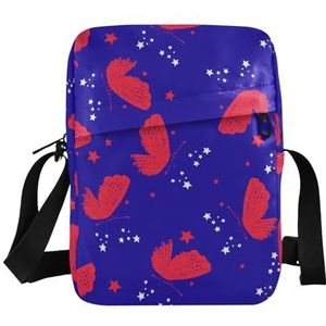 GuoChe Womens Messenger Bags Crossbody Bag Voor Werk Kleine Crossbody Tas Voor Mannen Amerikaanse Vlag, Kleurrijk, 1 size