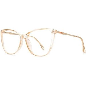 Halloween-cadeau Modieuze montuur, Vierkante kattenoog unisex brilmonturen veelkleurig(Champagne Color)