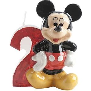 dekora Mouse Verjaardagsdecoratie kaarsen voor kindertaarten | Mickey verjaardagskaarsen 2-6,5 cm, meerkleurig