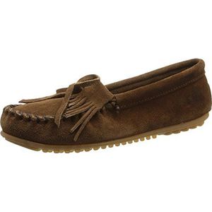 Minnetonka Kilty Suede Moc Damesslippers