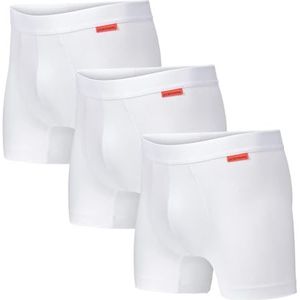 Undiemeister 3-Pack Witte Boxershorts Heren - 3-Pack - Chalk White - Maat L - Premium Heren Ondergoed - Zijdezacht - Luxe Afwerking - Perfect Pasvorm