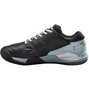 WILSON Dames Rush Pro Ace Clay Sneaker, zwart/sterling blauw/wit, 3.5 UK, Zwart Sterling Blauw Wit, 3.5 UK