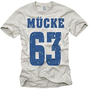 MÜCKE 63 T-Shirt Football Bulldozer Trikot Spencer Grijs XXXL