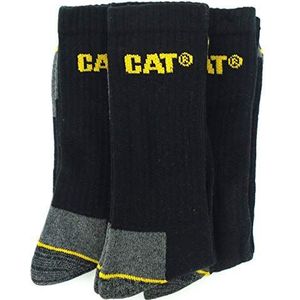 CAT - Crew 3-Pack - Heren Boot Sokken - Zwart