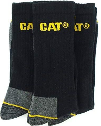 CAT - Crew 3-Pack - Heren Boot Sokken - Zwart