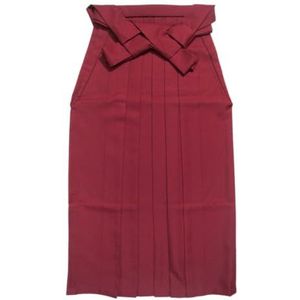 Kendo Tops Aikido Samurai Hakama Vechtsporten Kleding Kimono Shirts Kostuums, Rok-rood, 175CM