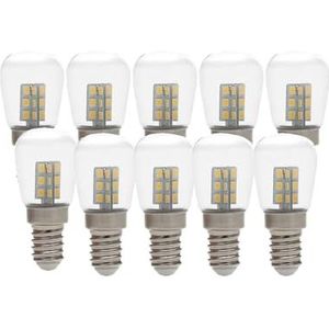 LED-maïslamp 10 STKS E14 LEDs Mini 3 W Koelkast/koelkast LED Lamp Verlichting Heldere Indoor Lamp Koelkast Vriezer Kroonluchters Verlichting voor Thuisgarage Magazijn(Color:Warm White)