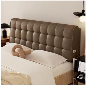 Bedkussen, Groot Bedrugkussen, Hoofdeindekussen, Lendensteun, Gestoffeerd Leeskussen, Verwijderbaar Slaapbankkussen, Stapelbedkussen For Thuis, Slaapkamer(Dark brown,190x60x10cm)