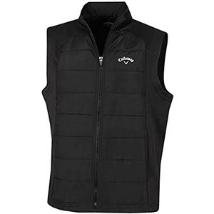 Callaway Golf Heren puffer stretch mouwloos gilet volledige - Kaviaar - L