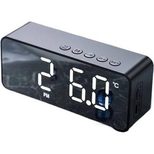 Draadloze Bluetooth-luidspreker met FM-kaart Spiegelwekker Audio-uitzending Ontvangst K-spraakprompt(Pink)