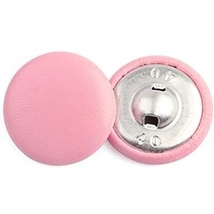 Knopen om te naaien, 30 stuks 11-32mm lederen tas knoppen DIY naaien kleding accessoires windjack jas bank zachte knop-rood, 25mm(Pink,28mm)