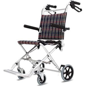 Zelfaangedreven Rolstoelen Opvouwbare rolstoel Draagbare kindertrolley met klein wiel Lichtgewicht ouderen reizen Trolley met klein wiel kan 80 kg dragen Lichter Gewicht