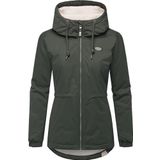 Ragwear Dames warme waterdichte winterjas met capuchon Dankka Warm YOUMODO XS-6XL, Dark Olive25, XS