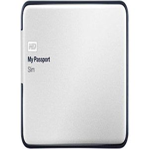 Western Digital My Passport Slim, 2 TB externe harde schijf 2000 GB, zilverkleurig - externe harde schijf (2TB, 2000 GB, 3.0 (3.1 Gen 1), zilver)