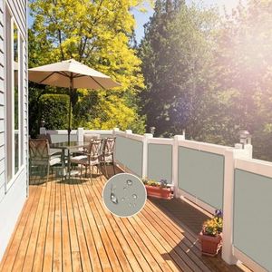 NAKAGSHI Zonnezeil, lichtgrijs, 1,5 x 3,8 m, zonnezeil, rechthoekig, waterdicht, uv-bescherming 95%, geschikt voor tuin, outdoor, terras, balkon, gepersonaliseerd