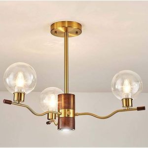 Industrial V-intage Wooden Crystal Chandeliers Farmhouse Chandelier Semi Flush Mount Contemporary Metal Chandelier Compatible with Dining Room Living Room Bedroom,Keuken eiland