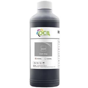 500 ml kleurstofinkt compatibel met verschillende modellen, waaronder 100 500 510 800 5500 T610 T770 T790 T1100 T1120 T1200 T1300 T2300 Z2100 Z3100 Z32000 Z520 0 Z6100 Printers(Donkergrijs)
