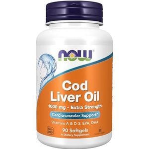 Now Foods - Levertraan - Extra Sterkte 1000 mg - 90 Softgels