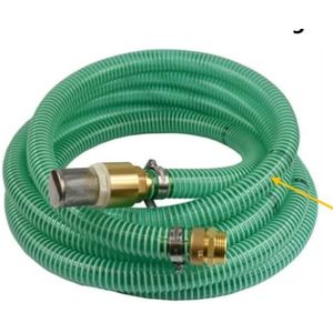 CHM GmbH® 1 inch zuigslang set messing 7 meter aanzuigslang pomp aanzuigset met terugslagklep