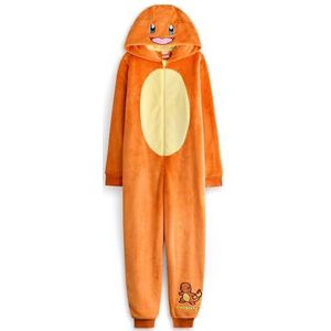 Pokémon - Charmander - Kinderrompertje - Oranje - Slaappakje met Capuchon