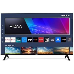 MEDION Ultra HD TV 163,9 cm (65 inch) (Smart TV, HDR10, VIDAA Store, Netflix, Prime Video, Disney+, DAZN, Paramount+, HbbTV, PVR, Bluetooth), MD 865200