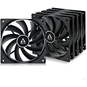 Arctic - F12 PWM - Ventilator - Zwart - 5 Pack - 120 mm
