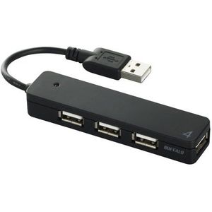 iBUFFALO PS3 [Geverifieerd] USB2.0Hub bus-aangedreven 4-port zwart BSH4U06BK (japan import)