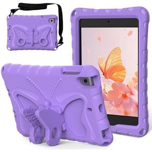 Tabletbescherming Hoesje compatibel met iPad Mini 5/4/3/2/1 (7,9""), Mini 5e/4e/3e/2e/1e generatie, lichtgewicht EVA robuuste schokbestendige beschermhoes for kinderen Meisjes schattige vlinder kinderh