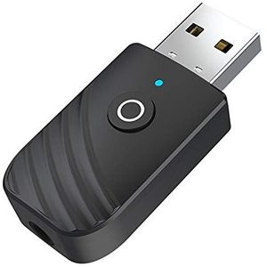 Lipeed Bluetooth-adapter, zender en ontvanger 3-in-1, USB Bluetooth 5.0 dongle stick USB audio-adapter zender ontvanger met 3,5 mm digitale audiokabel voor PC TV hoofdtelefoon autoradio