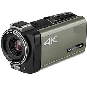 HD digitale camera voor fotografie, Videocamera Live streaming 4k digitale camcorder Professionele vlogcamera 12x optische zoom Eenvoudige installatie