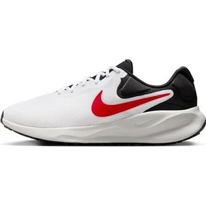 Nike Revolution 7 hardloopschoenen voor heren, White Fire Red Black Photon Dust, 42 EU