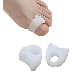 PEDIMEND Teenslippers - Verminder voetpijn - Siliconen Gel Standaard Teen Separator voor Bunion Relief - voor Hallux Vulgux Pijn - Voetverzorging (Standaard Teenslippers 3 PAAR - 6 stuks)