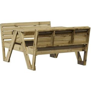 vidaXL Picknicktafel voor kinderen 88x122x58 cm geïmpregneerd hout, tuintafel, campingtafel, terrasmeubel, tuinmeubel, terrastafel, camping tafel