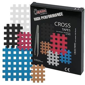ALPIDEX Cross Tape Rasterpleisters Verschillende Maten Hoeveelheden, Menge (Tape):85 Stück - Größe A.B und C
