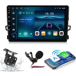 Android 14 Autoradio Navi voor T-oyota Auris 2006-2011 9 ""Schermradio met draadloze carplay Android Auto GPS Navigatieondersteuning Bluetooth 5.0 HIFI FM 5G-WiFi SWC MIC-camera,M400s
