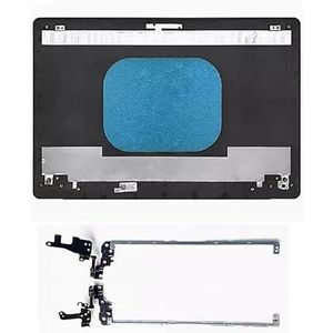 WANGHUIH Lcd-achterklep bovendeksel + schermscharnieren compatibel met Dell Latitude 3590 L3590 E3590 laptop (A+H)