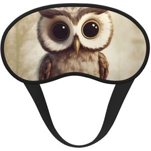Schattig uil slaapmasker zacht comfortabel oogmasker met verstelbare riem verduistering oogslaap schaduw cover voor vrouwen meisjes mannen reizen yoga dutje ploegendienst werk