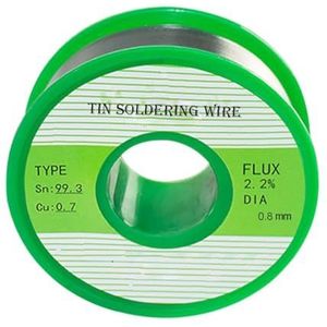 Loodvrij soldeerdraad Sn99.3 Cu0.7 Rosin Core Flux Soldeerdraad Geen lood Tin Draad Elektronica Solderen DIY Las Elektrisch Soldeer voor Elektronische Reparatie (0,8 mm, 200 g)