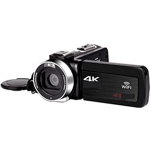 Volledige 4K Digitale Camcorder 48MP Digitale Video Camera for Streaming 18X Groothoek Vlog Camera Time Lapse Loop opname Multifunctionele Camcorder(Size:NO SD Card,Color:Standard)