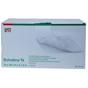 Solvaline N Wondcompres, lijmarm, steriel (10 x 20 cm, 50 stuks)