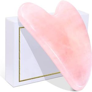 Gua Sha-massage, natuurlijke guasha van jade steen - gezichtsmassage voor zwellingen van de ogen, huidversteviging van het gezicht, rozenkwarts guasha steen massage gereedschap