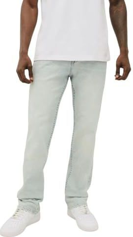 True Religion Ricky SN Flap Straight Jeans voor heren, Drover Light Wash, 29W / 34L