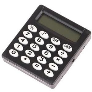 1PC Mini Snoep Kleur Zakrekenmachine 8 Cijfers Vierkante Draagbare Rekenmachine School Kantoorbenodigdheden Calculators (Color : BK)